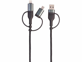 Ladekabel 3in1 USB-C, Micro & Lightning