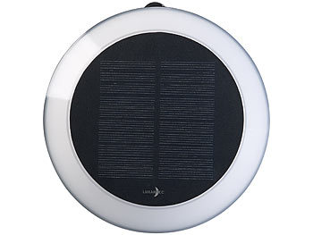 Lunartec 4er-Set Solar-Outdoor-Leuchten, RGB-CCT-LEDs, PIR, WLAN-Gateway, App
