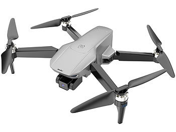 Simulus Faltbare GPS-Drohne mit 4K-Cam, 3-Achsen-Gimbal, Brushless-Motor, App