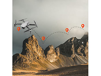 Simulus Faltbare GPS-Drohne mit 4K-Cam, 3-Achsen-Gimbal, Versandrückläufer