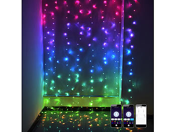 LED-Lichtervorhang mit App