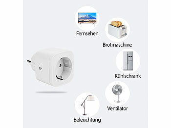 Luminea Home Control 8er-Set WLAN-Steckdosen, Apple-HomeKit-zertifiziert, mit App