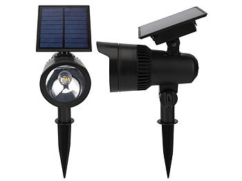 Lunartec 3er-Set RGB-CCT-LED-Spot mit Bluetooth, 50 lm, 1 W, IP44 inkl. Gateway