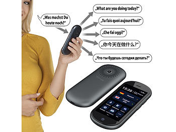 simvalley Mobile Mobiler Echtzeit-Sprachübersetzer, 106 Sprachen, Versandrückläufer