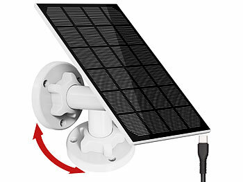 VisorTech IP-HD-Überwachungskamera mit Solarpanel