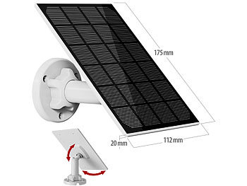 Überwachungskamera mit Solarzelle und Akku