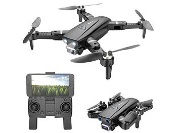 Simulus Faltbare GPS-Drohne mit 4K-Cam, Brushless-Motor, Versandrückläufer