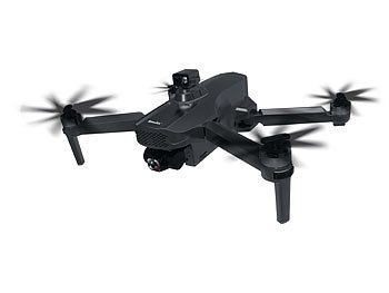 Simulus Faltbare GPS-Drohne, 4K-Cam, 360°-Abstandssensor, Brushless-Motor, App