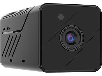 Minikameras: 7links Micro-IP-Kamera mit Full HD, Nachtsicht, 2.400-mAh-Akku, WLAN & App