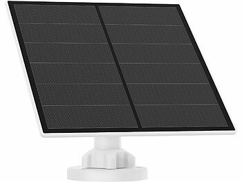 revolt 4er Universal Solarpanel für Akku IP Kameras mit USB Typ C Port, 5W