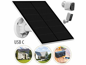 Solarpanels für Akku-Überwachungskamera