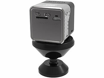 Somikon Mobile Mini-Full-HD-Überwachungskamera, PIR-Sensor, Versandrückläufer