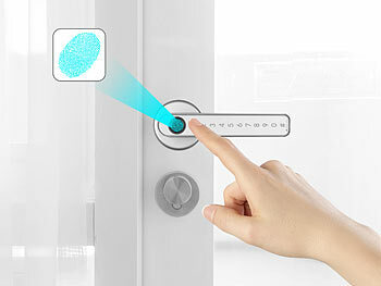 VisorTech Smarter Sicherheits-Türbeschlag mit Finger-Scanner, Versandrückläufer