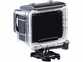 Somikon 6K-Actioncam mit 2 Farbdisplays, WLAN, Bildstabilisierung, Sony-Sensor