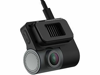 NavGear Kompakte 4K-Dashcam mit Full-HD-Heckkamera, G-Sensor, Parkwächter, App