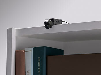 Somikon WLAN-Micro-Kamera, Full HD, 90° neigbar, Powerbank, Versandrückläufer