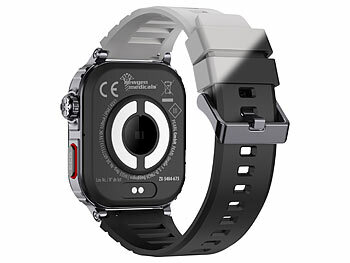 newgen medicals Fitness-Smartwatch mit EKG-, Herzfrequenz- und Blutdruck-Anzeige