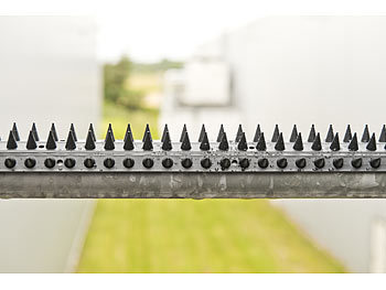 Exbuster 12er-Set Tierabwehr-Spikes, 3-reihig, je 49 x 4,5 cm lang