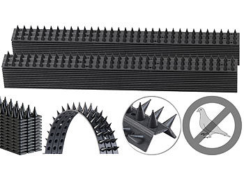 Taubenschutz: Exbuster 24er-Set Tierabwehr-Spikes, 3-reihig, je 49 x 4,5 cm lang