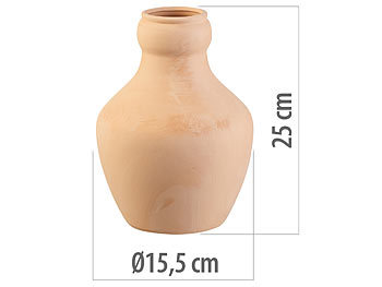 Royal Gardineer Terracotta-Bewässerungskugel für Gartenbeete, 3 Liter, 15,5 x 25 cm