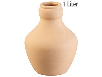 Wasserspender: Royal Gardineer Terracotta-Bewässerungskugel für Gartenbeete, 1 Liter, 10,5 x 13 cm