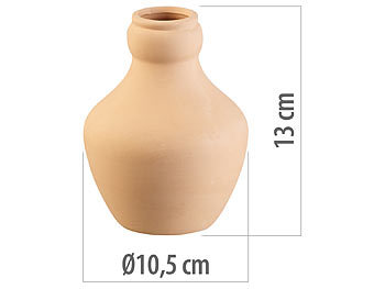 Royal Gardineer 3er-Set Terracotta-Bewässerungskugeln für Gartenbeete, 1 Liter