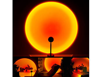 Lunartec Sonnenuntergangs-LED-Projektionslicht, Versandrückläufer