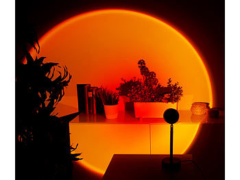 Lunartec Sonnenuntergangs-LED-Projektionslicht, Versandrückläufer