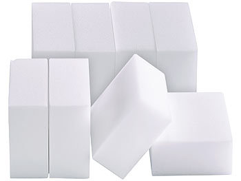 Schwämme Eraser Fleckenentferner Clean Clear Reinigungen Melamin Wände: PEARL 8er-Set XXL-Premium-Schmutzradierer, 2 Dichten, je 12,5 x 6,5 x 3 cm