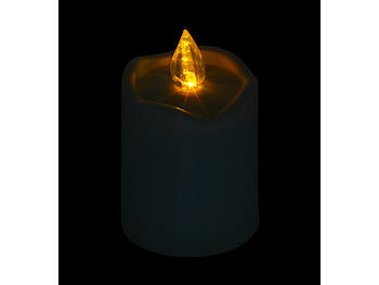 PEARL 2er-Set flackernde Grablicht-LED-Kerzen, Versandrückläufer