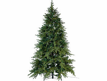 infactory Künstlicher Premium-Weihnachtsbaum mit 3000 LEDs, 8 Leuchtmodi, 210 cm