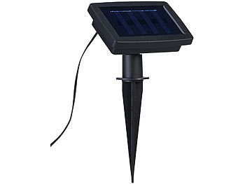 Solarpanel LED Garten Licht warmweiß solarbetrieben Deko Erdspieß Terrasse Outdoor