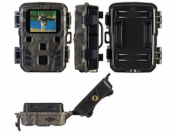 VisorTech Full-HD-Wildkamera mit PIR-Sensor, Nachtsicht, 6 Monate Stand-by, IPX5