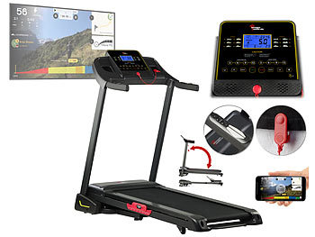 Laufband-Fitness-Station mit und App, Bluetooth