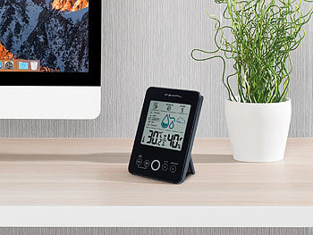 PEARL Digital-Hygro-/Thermometer mit Schimmel-Alarm & Komfort-Anzeige