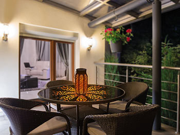 Solar-Fackel LED Garten Dekor Außenbereich Campinglampe Tisch Veranda Terrasse Henkel
