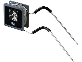 Rosenstein & Söhne Smartes Grill- & Bratenthermometer, 0-300 °C, Bluetooth, App