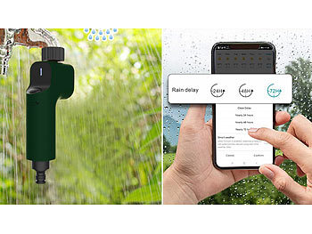 Royal Gardineer 4er-Set Zigbee-Bewässerungscomputer mit Ventil, App- & Sprachsteuerung
