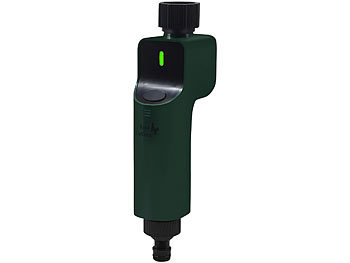 Luminea Home Control 2x ZigBee-Bewässerungscomputer + 1x Boden-Feuchte- & Temperatursensor