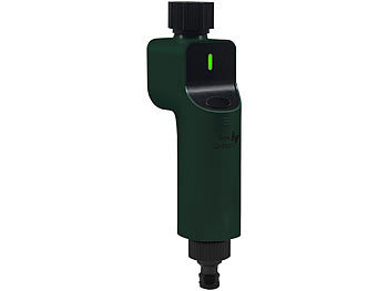 Luminea Home Control ZigBee-Bewässerungscomputer + Boden-Feuchtigkeits- & Temperatursensor