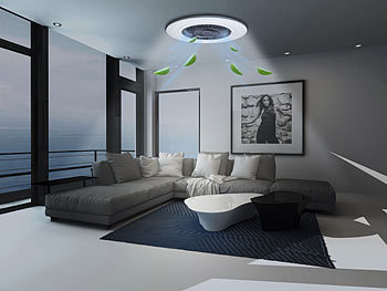 Deckenventilatoren mit LED-Lampe oder Fassunge für zu Hause, Büros, Camper, Schlafzimmer, Wohnzimmer