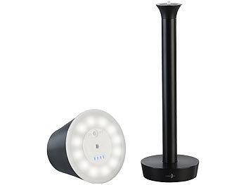 Lunartec Smarte Outdoor-Tischlampe, RGB-CCT-LEDs, App, Bluetooth, 2er-Set