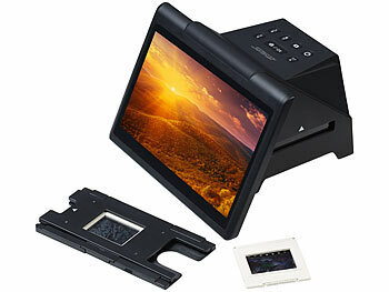 Somikon Stand-Alone-Dia- & Negativscanner, 7"/17,8 cm IPS-Display, 22 MP, HDMI