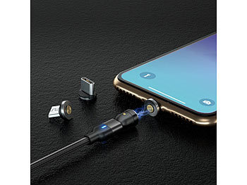 Magnet iPhone Samsung Huawei Xiaomi Ladegerät Kabel Adapter magnetisch Apple Typ-C