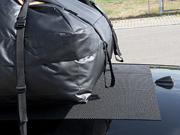 Lescars Wasserdichte Dachtasche aus reißfester PVC-Plane mit Matte, 425 Liter