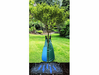 Royal Gardineer 2er-Set XL-Baum-Bewässerungsbeutel, 75 l, UV-resistent, PVC