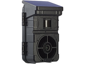 VisorTech Full-HD-Wildkamera mit Solarpanel, 24 MP, Nachtsicht, PIR-Sensor, IP65