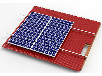 revolt 34-teiliges Dachmontage-Set für 2 Solarmodule, flexibel