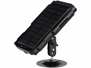 VisorTech Akku-Solarpanel für Wild- und Outdoor-Kameras, 6 & 12 Volt, 5.000 mAh