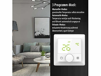 Wand-Thermostat für Fußbodenheizung